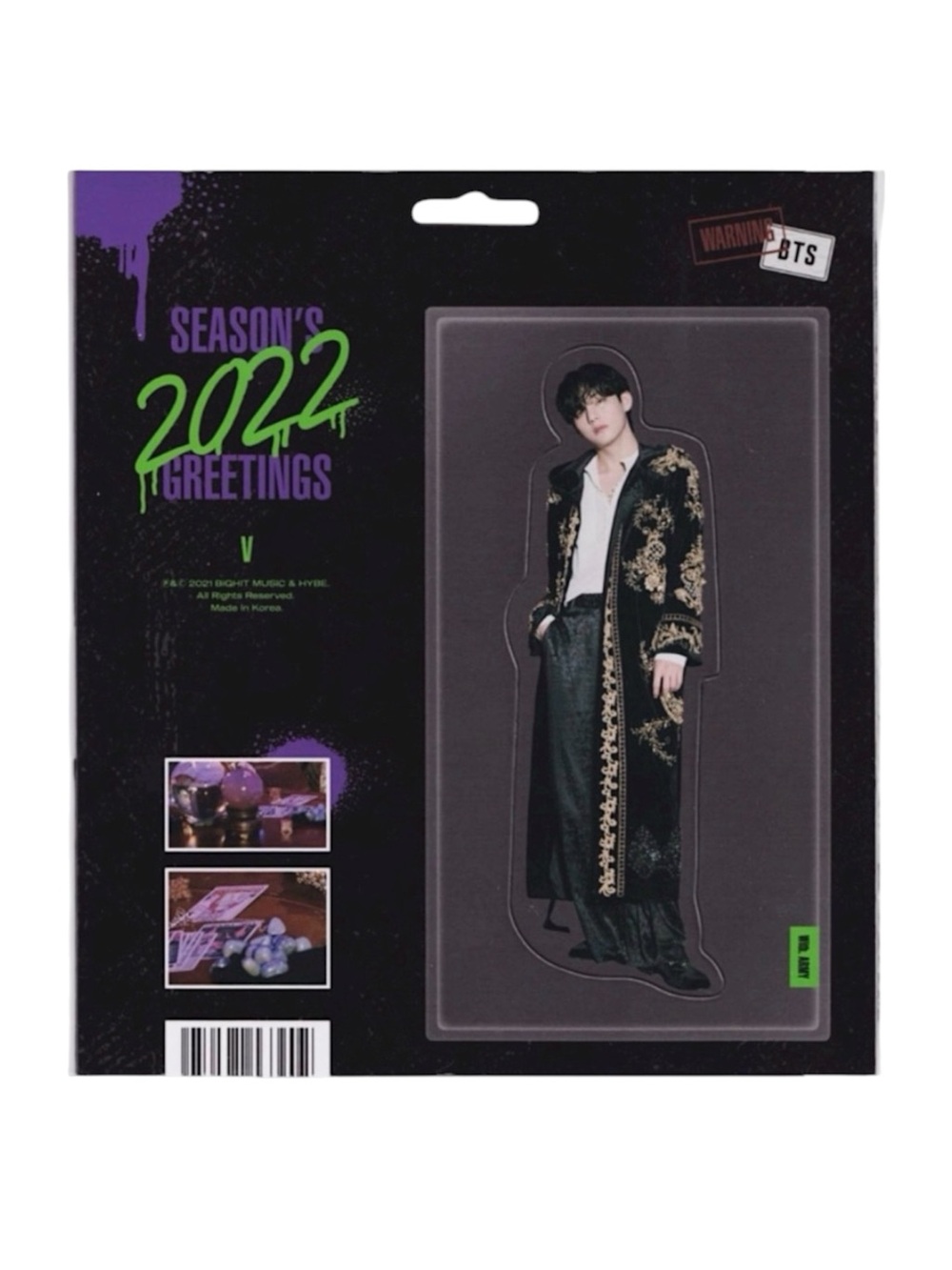 BTS 2022 SEASON'S GREETINGS V PAPER MAGNET - BRAND NEW, SEALED